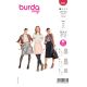 Misses Wrap Skirt with Inverted Pleats Burda Sewing Pattern 6084. Size 8-18.