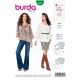 Misses Carmen Blouse Burda Sewing Pattern 6227. Size 8-18.