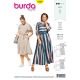 Womens Plus Size Summer Dress Burda Sewing Pattern 6449. Size 18-28.