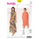 Misses Two Layered Dress Burda Sewing Pattern 6498. Size 8-20.