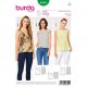 Misses Top with Flounce Burda Sewing Pattern 6501. Size 8-20.
