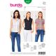Misses Stand Collar Blouse Burda Sewing Pattern 6527. Size 8-18.