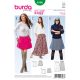 Misses Skirt Burda Sewing Pattern 6586. Size 6-20.