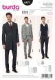 Mens Single Breasted Suit and Waist Coat Burda Pattern No. 6871. Size 34-50.
