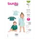 Babies Top and Dress Burda Sewing Pattern 9277. Age 1m to 6y.