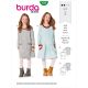 Girls Dress Burda Sewing Pattern 9286. Age 4 to 11y.