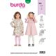 Girls Dress Burda Sewing Pattern 9332. Age 2 to 7 years.