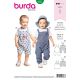 Babys Bidded Trousers Burda Sewing Pattern 9337. Age 3m to 3y.