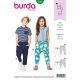 Childs Elastic Waistband Trousers Burda Sewing Pattern 9342. Age 2 to 7y.