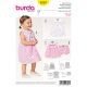 Baby Collar Dress and Panties Burda Sewing Pattern 9357. Age 3m-2y.