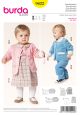 Toddler Jackets, Dress and Pull-On Trousers Burda Pattern No. 9422. Age 3m to 2y.