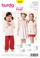 Girls Pyjamas Burda Sewing Pattern No. 9432. Age 3 to 10y.