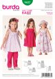 Toddler and Childs Dress and Trousers Burda Pattern No. 9437. Age 18m to 6y.