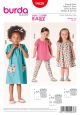 Toddler Dress and Shirt Burda Sewing Pattern No. 9438. Age 2 to 7 years.