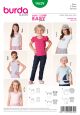Childrens Tops Burda Sewing Pattern No. 9439. Age 3 to 12 years.