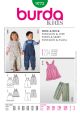 Childrens Trousers and Skirt Burda Pattern No. 9772. Age 6 months to 3 years.