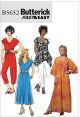 Misses Top, Dress, Caftan, Jumpsuit, Trousers Butterick Pattern 5652.