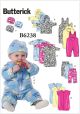 Infants Jacket, Overalls, Trousers etc Butterick Pattern 6238. Size NB-XL.