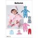 Infants Cape, Vest, Buntings and Pull-On Trousers Butterick Sewing Pattern 6372. Size NB-XL.