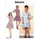 Misses and Miss Petite Paneled Dress Butterick Sewing Pattern 6514. 