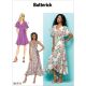 Misses Wrap Dresses Butterick Sewing Pattern 6554