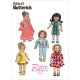 Clothes For 18 Inch Doll Butterick Sewing Pattern 6645. One Size.