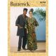 Misses and Mens Tunic, Caftan, Trousers, Hat and Head Wrap Butterick Sewing Pattern 6748. 