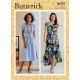 Misses Dress and Sash Butterick Sewing Pattern 6757. 