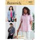 Unisex Button-Down Shirts Butterick Sewing Pattern 6841