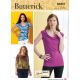 Misses Cowl-Neck Tops Butterick Sewing Pattern 6847
