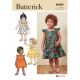 Toddlers Dress Butterick Sewing Pattern 6885. Age 6m to 4y.