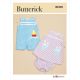 Baby Overalls, Dress and Panties Butterick Sewing Pattern 6905. Size NB-XL.