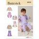 Infants Knit Top and Trousers Butterick Sewing Pattern 6920. Size NB-XL.