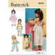 Toddlers Overalls and Dress Butterick Sewing Pattern 6936. Age 6m to 4y.