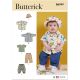 Babies Shirts, T-Shirt, Trousers and Hat Butterick Sewing Pattern 6949. Size XS-L.