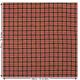 Check Wool Woven Fabric. Caramel and Pink.