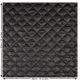 Plain Quilted Polyester Woven Fabric. Black.