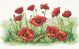 Dimensions Field of Poppies Printed Cross Stitch Kit