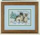 Dimensions Mini A Pair Of Wolves Counted Cross Stitch Kit