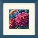 Dimensions Mini Zinnias Tapestry Kit