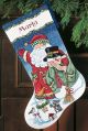 Dimensions Santa and Snowman Stocking Counted Cross Stitch Kit