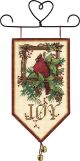 Dimensions Cardinal Joy Mini Banner Counted Cross Stitch Kit