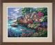 Dimensions Sunset Cottage Cove Tapestry Kit
