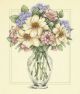 Dimensions Flowers in Tall Vase Counted Cross Stitch Kit