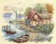 Dimensions Peaceful Lake House Counted Cross Stitch Kit