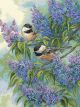 Dimensions Chickadees and Lilacs Counted Cross Stitch Kit