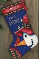 Dimensions Snowman Perch Stocking Needlepoint Kit