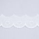 White Polyester Cotton Lace. 25mm x 27m.