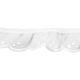 White Cotton / Polyester Frilled Lace. 25mm x 25m.