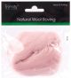 Trimits Natural Wool Roving. 10gm. Powder Pink